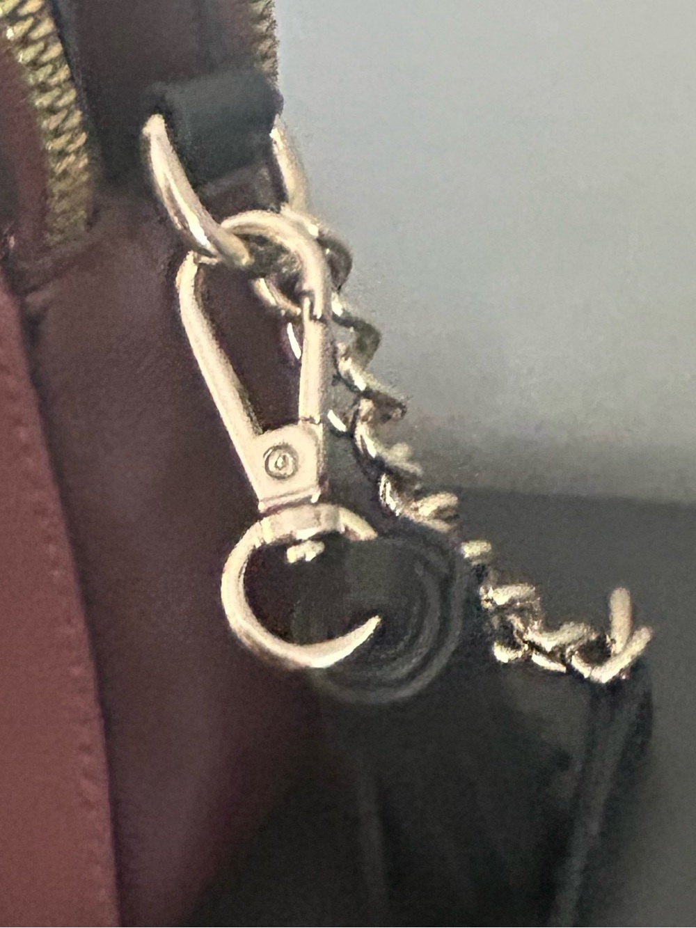 Nine West Burgundy Camera Crossbody Bag Double Zip Organizer Purse - Picture 10 of 12